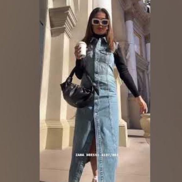 ZARA DENIM TRF DRESS 8197/083/092/014 - Picture 6 of 12